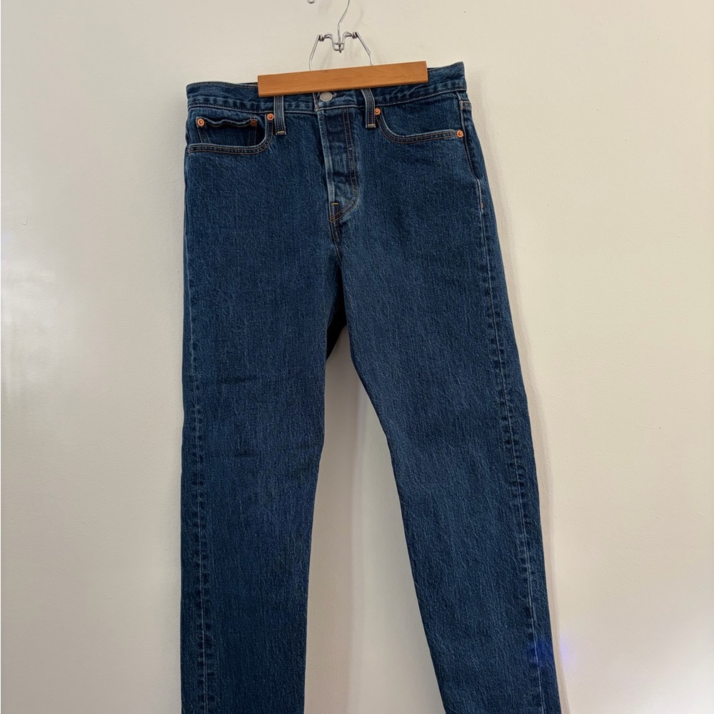 Levi's Dark Blue Straight Jeans